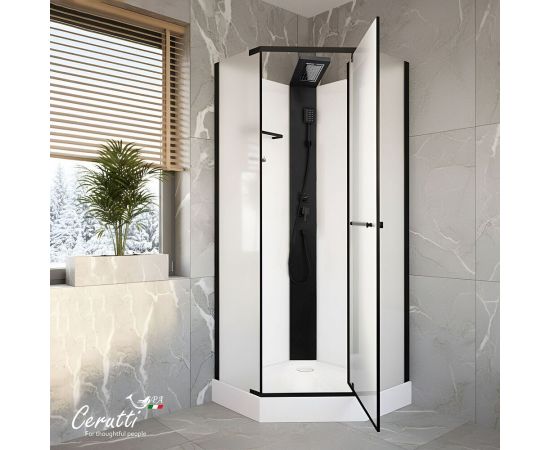 Душевая кабина Ceruttispa CHIKA901BF 90x90x215-225_, изображение 3