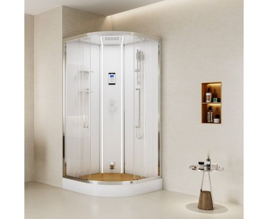 Душевая кабина с паром Esbano ESO-PARI-100CR 100х100х217_