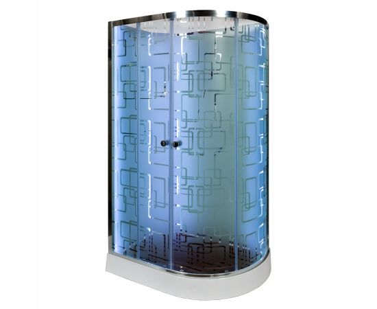Душевая кабина DTO EM1512 N L LED с гидромассажем_, изображение 2