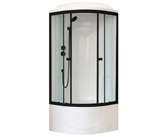 Душевая кабина Royal Bath 90BK1-T-BL 90х90х217 прозрачное стекло_