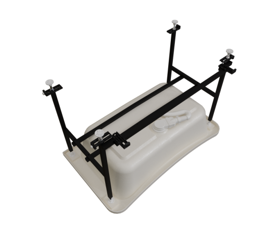 Ванна для собак TIMO AKKE1270-SET 1200х700х800 в сборе на раме с экранами_, изображение 3