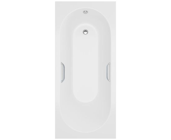 Ванна из литьевого мрамора Delice Bravo 180х80 матовая с ручками Хром DLR330001R-M_, изображение 20