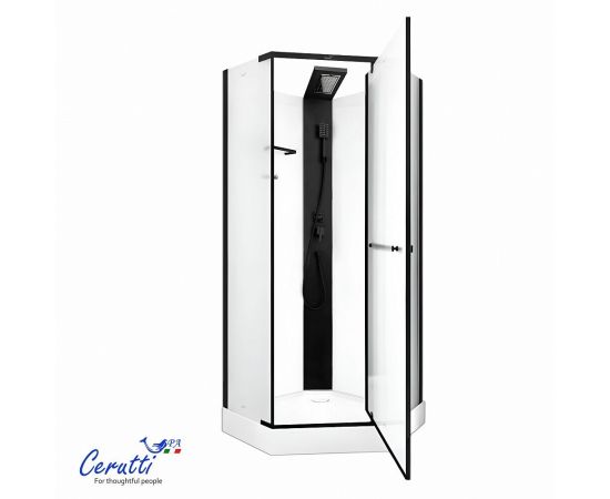 Душевая кабина Ceruttispa CHIKA901BF 90x90x215-225_