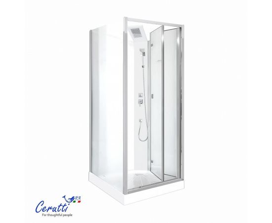 Душевая кабина Ceruttispa BELLA90F 90x90x215-225_