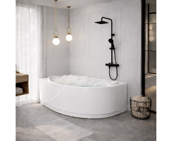 Ванна TIMO LINNA169L-SET 1690х1100х710 в сборе на раме с экраном_, изображение 4