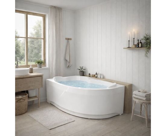 Ванна TIMO LINNA169L-SET 1690х1100х710 в сборе на раме с экраном_, изображение 3