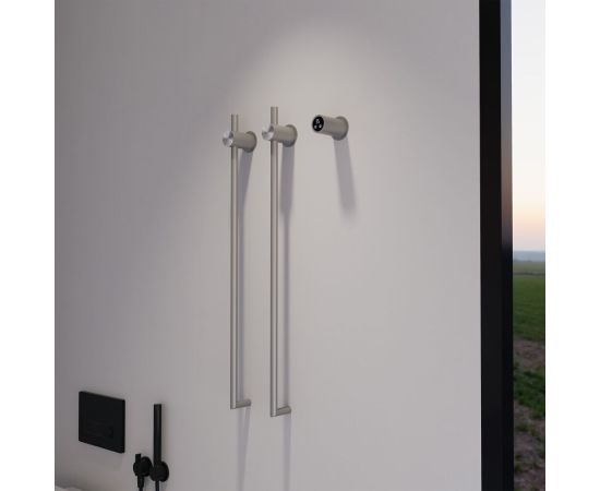 Полотенцесушитель электрический ABBER Charme AH4002BST сталь брашированная_, изображение 2