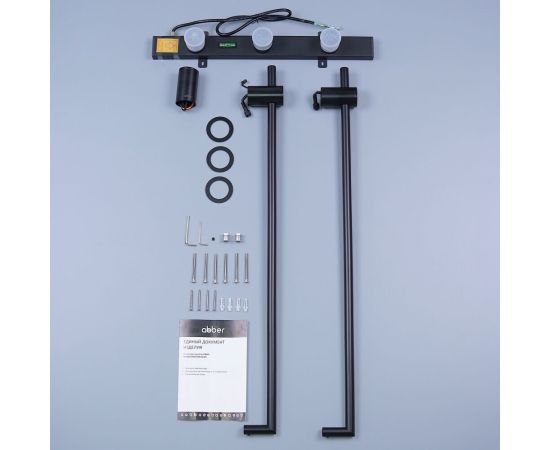 Полотенцесушитель электрический ABBER Charme AH4002MB черный матовый_, изображение 3