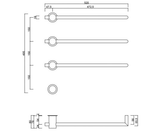 Полотенцесушитель электрический ABBER Charme AH4003BST сталь брашированная_, изображение 4