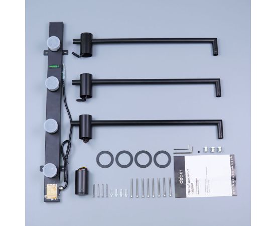 Полотенцесушитель электрический ABBER Charme AH4003MB черный матовый_, изображение 3