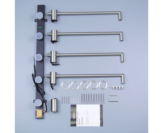 Полотенцесушитель электрический ABBER Charme AH4004BST сталь брашированная_, изображение 3