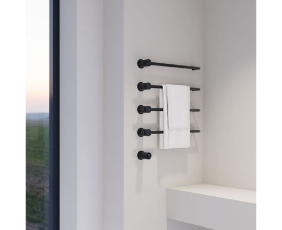 Полотенцесушитель электрический ABBER Charme AH4004MB черный матовый_, изображение 2