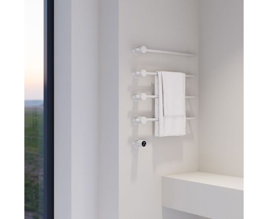 Полотенцесушитель электрический ABBER Charme AH4004MW белый матовый_, изображение 2