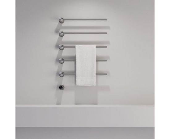 Полотенцесушитель электрический ABBER Charme AH4005BST сталь брашированная_, изображение 2