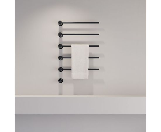 Полотенцесушитель электрический ABBER Charme AH4005MB черный матовый_, изображение 2