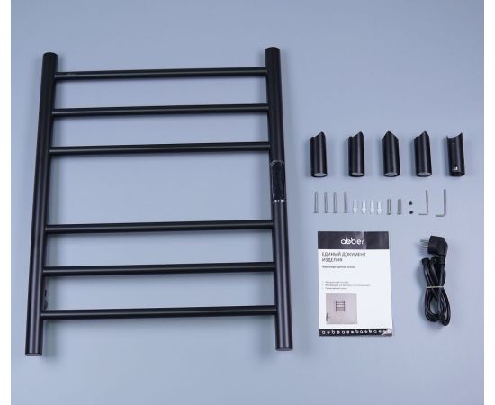 Полотенцесушитель электрический ABBER Standard AH4606MB черный матовый_, изображение 3