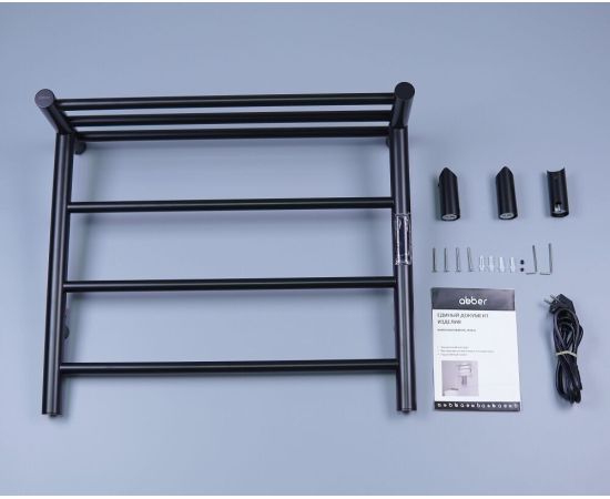 Полотенцесушитель электрический ABBER Standard AH4614MB черный матовый_, изображение 3