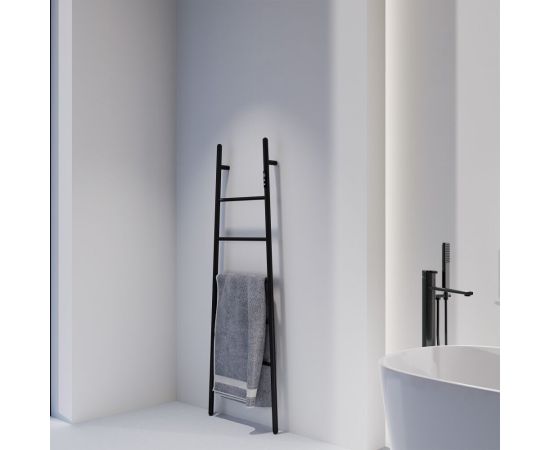 Полотенцесушитель электрический ABBER Treppe AH4705MB черный матовый_, изображение 2