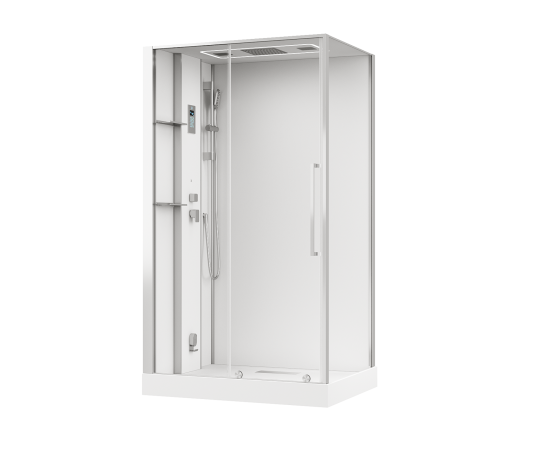 Душевая кабина Acquazzone Viktoria 120SL CHROME с паром_