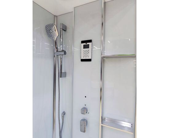 Душевая кабина Acquazzone Viktoria 120SL CHROME с паром_, изображение 5