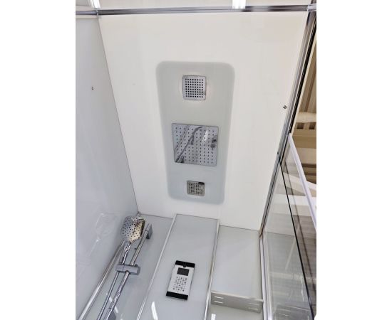 Душевая кабина Acquazzone Viktoria 120SL CHROME с паром_, изображение 6