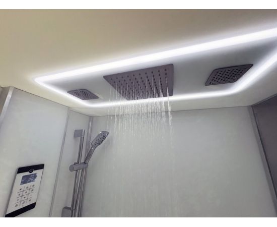 Душевая кабина Acquazzone Viktoria 120SL CHROME с паром_, изображение 7