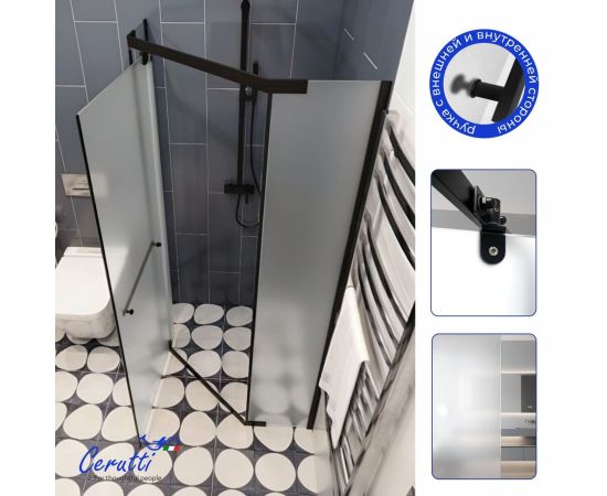 Душевое ограждение Ceruttispa CHIKA ZP101BF 100x100x195 см_, изображение 6