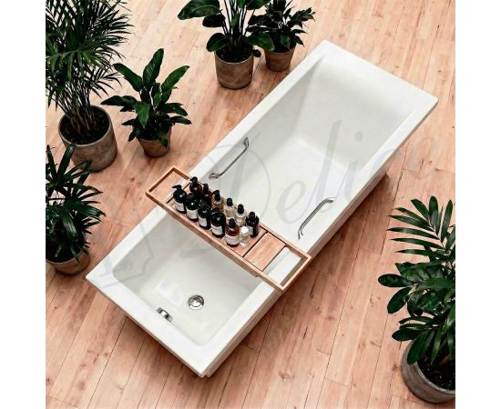 Ванна из литьевого мрамора Delice Diapason 170х75 глянцевая с ручками Хром DLR330006R-G_, изображение 14