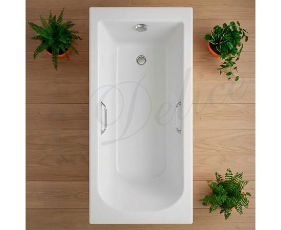 Ванна из литьевого мрамора Delice Scandi 190х80 глянцевая с ручками Хром DLR330032R-G_, изображение 18