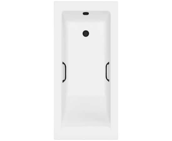 Ванна из литьевого мрамора Delice Diapason 180х70 матовая с черными ручками DLR330008RB-M_, изображение 21