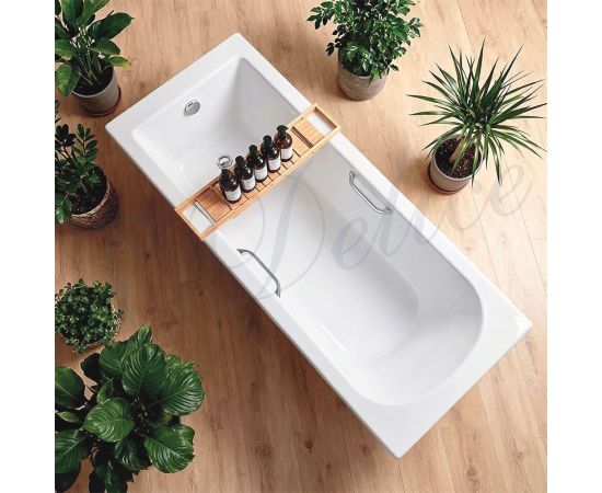 Ванна из литьевого мрамора Delice Scandi 180х70 глянцевая с ручками Хром DLR330029R-G_, изображение 15