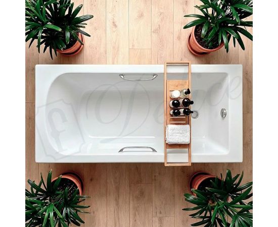 Ванна из литьевого мрамора Delice Scandi 180х75 глянцевая с ручками Хром DLR330030R-G_, изображение 17