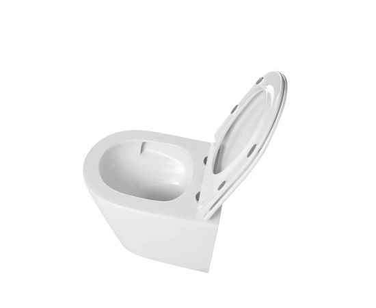 Унитаз напольный RIVER ONTARIO 640 WT белый глянец_, изображение 3