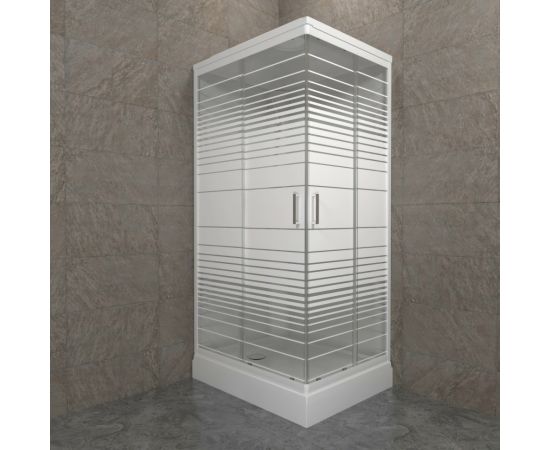 Душевая кабина Triton Квадро 80х120х228 низкий поддон_, изображение 3