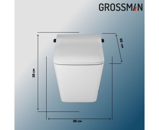 Комплект 2 в 1 Grossman инсталляция 901.K31.01.000 и унитаз GR-5701 smart_, изображение 8