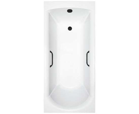 Ванна из литьевого мрамора Delice Astra 150х70 глянцевая с черными ручками DLR330053RB-G_, изображение 11