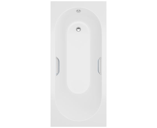 Ванна из литьевого мрамора Delice Bravo 180х70 матовая с ручками Хром DLR330064R-M_, изображение 11