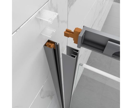 Душевое ограждение Triton Фикс-Графит 120х80 прямоугольник_, изображение 11