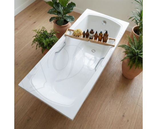 Ванна из литьевого мрамора Delice Veneto 170х75 глянцевая с ручками Хром DLR330061R-G_, изображение 9