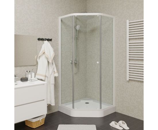 Душевой уголок с поддоном PARLY ZEP91 90х90х197_, изображение 2