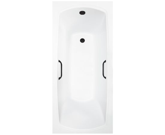 Ванна из литьевого мрамора Delice Veneto 180х75 глянцевая с черными ручками DLR330062RB-G_, изображение 11