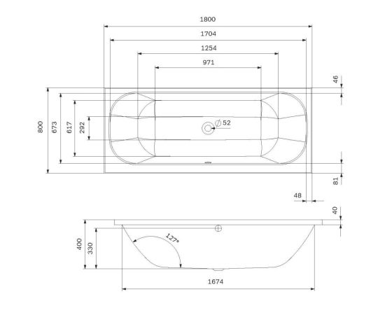 Ванна акриловая AM.PM Above W9XA-180-080W-A 180х80 см_, изображение 11