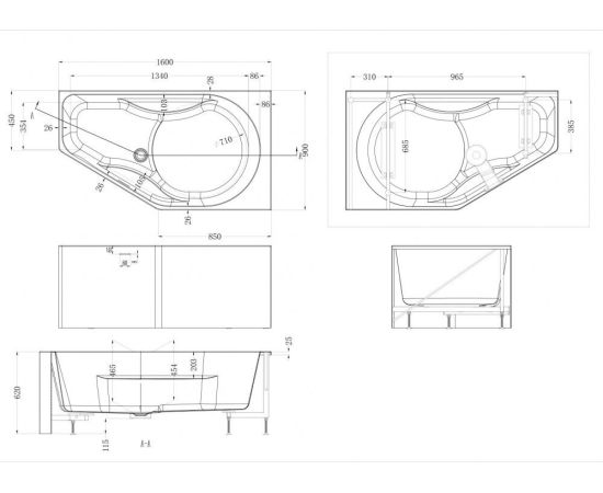 Акриловая ванна ABBER AB9505 R белая_, изображение 9