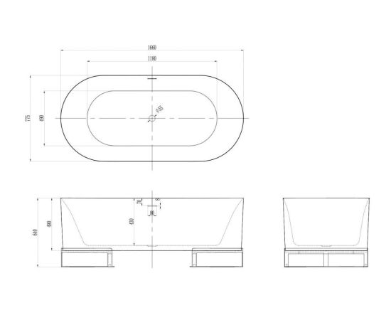 Акриловая ванна ABBER AB9510 белая_, изображение 10