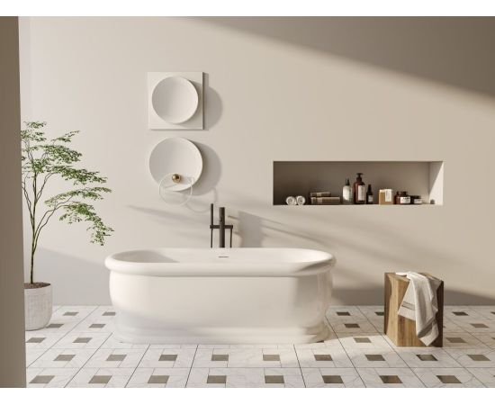 Акриловая ванна ABBER AB9515 белая_, изображение 2