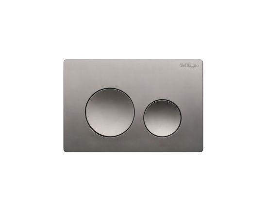Кнопка смыва BelBagno BB-03C-GM оружейная сталь_