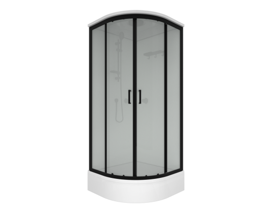 Душевая кабина Triton Прайм-Блэк-Вельвет М3 90х90В_