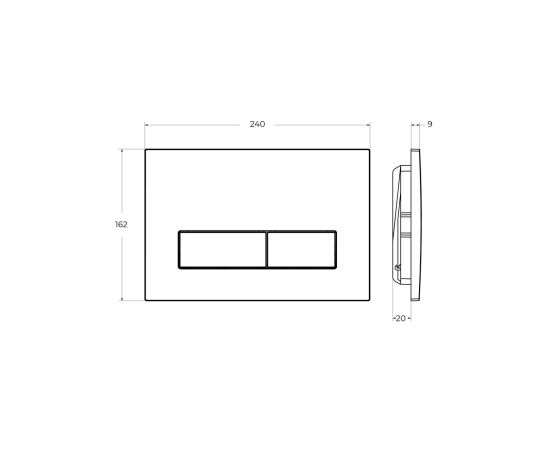 Кнопка смыва CEZARES SLIDER-BTN-IN_, изображение 2