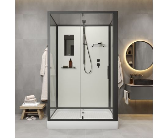 Душевая кабина Niagara Standart ST120/90/15Q/BL/BK 120х90х200 см_, изображение 5