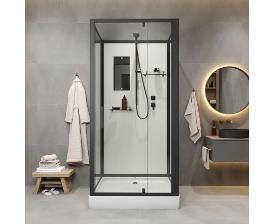 Душевая кабина Niagara Standart ST80/15Q/BL/BK 80х80х200 см_, изображение 5